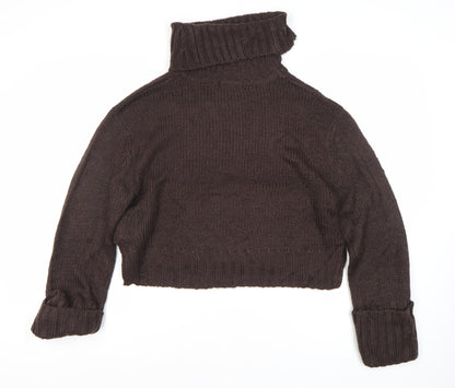 Womens UK Size S Brave Soul Brown Pullover Jumper