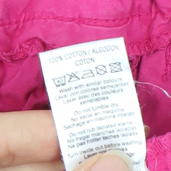 Moto Women's Pink Windbreaker Trousers Size 12, Relaxed Fit