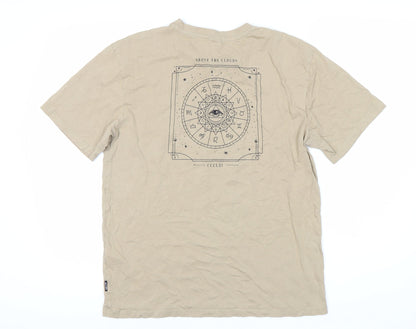 ONLY & SONS Beige Men's S Graphic T-Shirt Short Sleeve