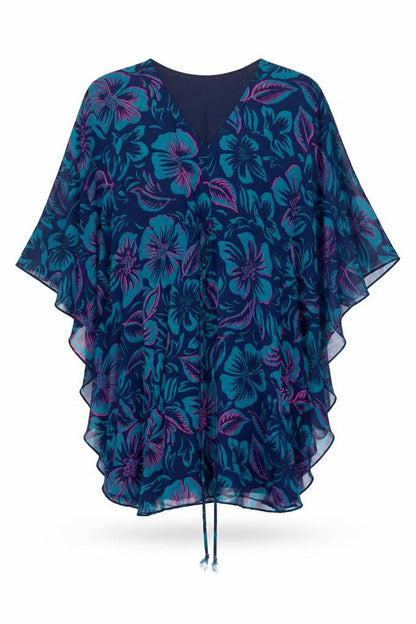Womens UK Size M Apricot Multicoloured Kimono Tunic