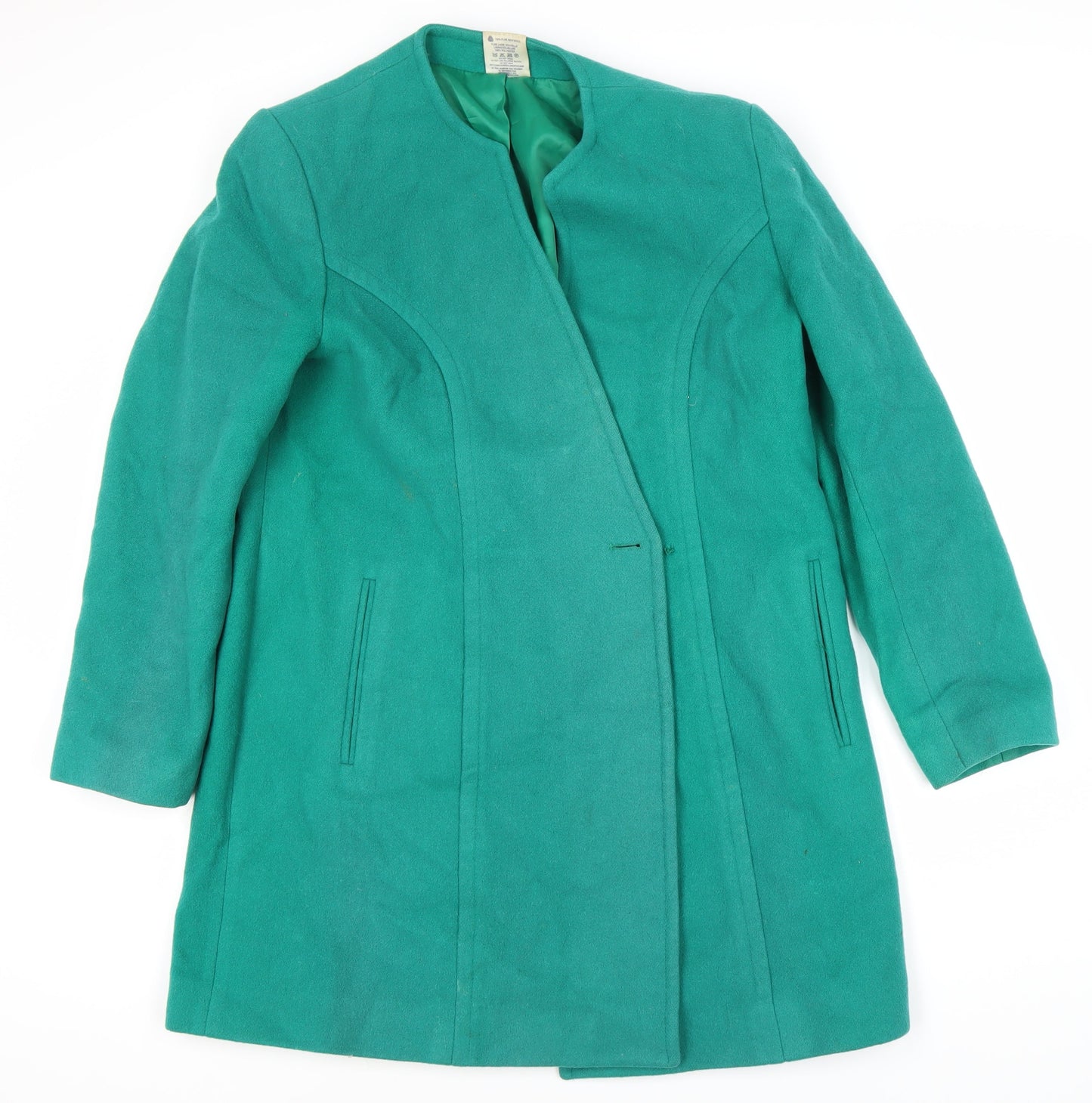 Alexon Women's Green Mid-Length Wool Coat Size 14