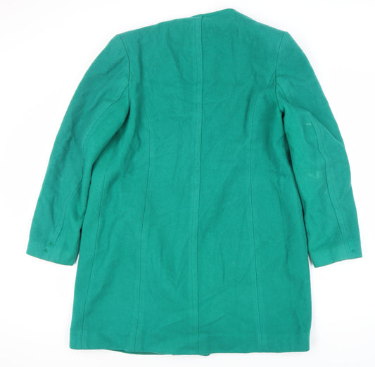Alexon Women's Green Mid-Length Wool Coat Size 14