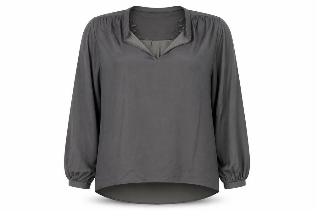 Womens UK Size 14 Marks and Spencer Grey Basic Blouse