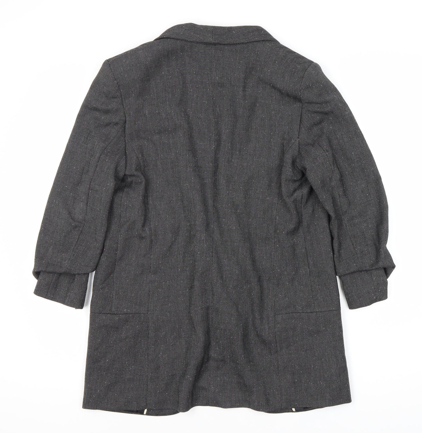 Next Women's Grey Blazer, Classic, Size 10, Herringbone
