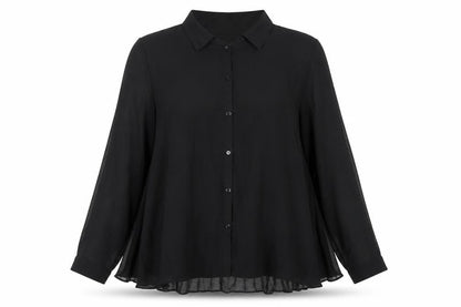 David Emanuel Women's Black Button-Up Blouse Size 12
