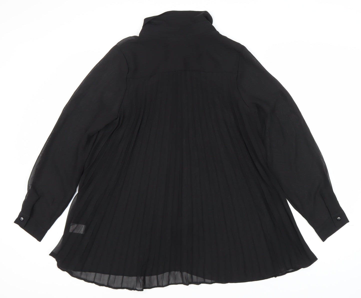 David Emanuel Women's Black Button-Up Blouse Size 12
