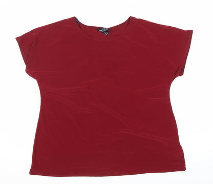 Womens UK Size 18 Saloos Red Basic T-Shirt