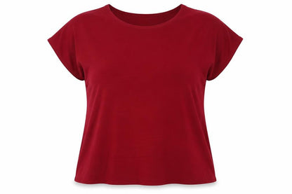 Womens UK Size 18 Saloos Red Basic T-Shirt