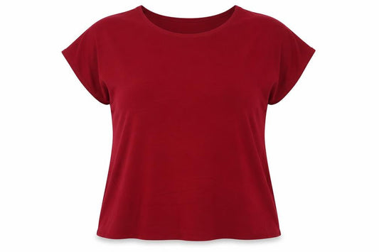 Womens UK Size 18 Saloos Red Basic T-Shirt