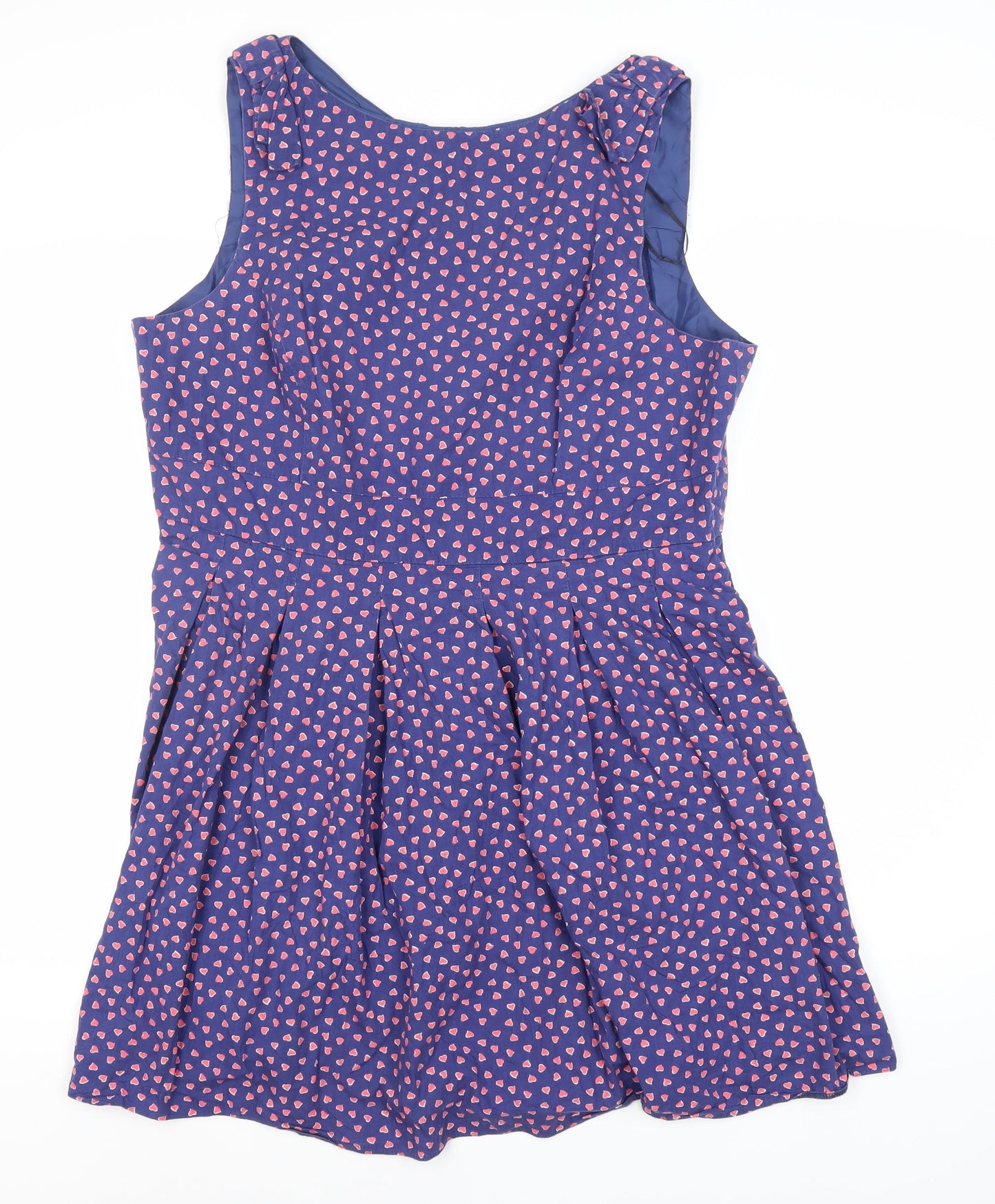 Burberry Women's Blue Fit & Flare Dress Size 18