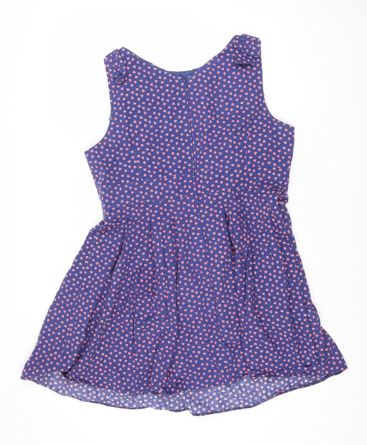 Burberry Women's Blue Fit & Flare Dress Size 18