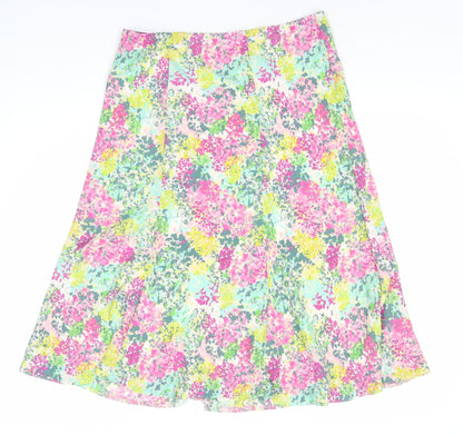 Honor Millburn Women’s Multicoloured Floral A-Line Skirt 14