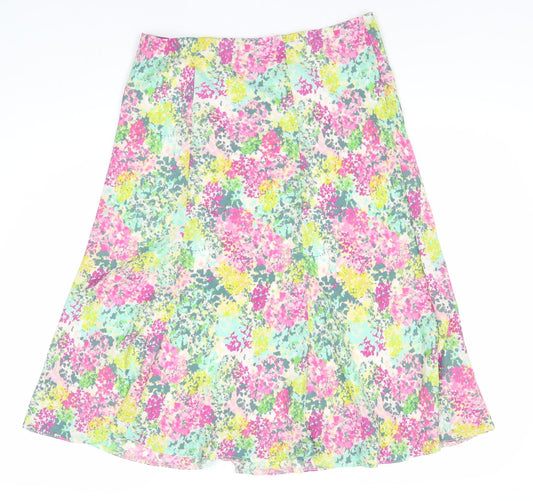 Honor Millburn Women’s Multicoloured Floral A-Line Skirt 14