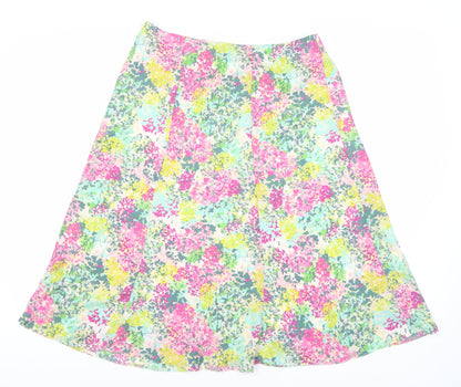 Honor Millburn Women’s Multicoloured Floral A-Line Skirt 14