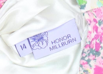 Honor Millburn Women’s Multicoloured Floral A-Line Skirt 14