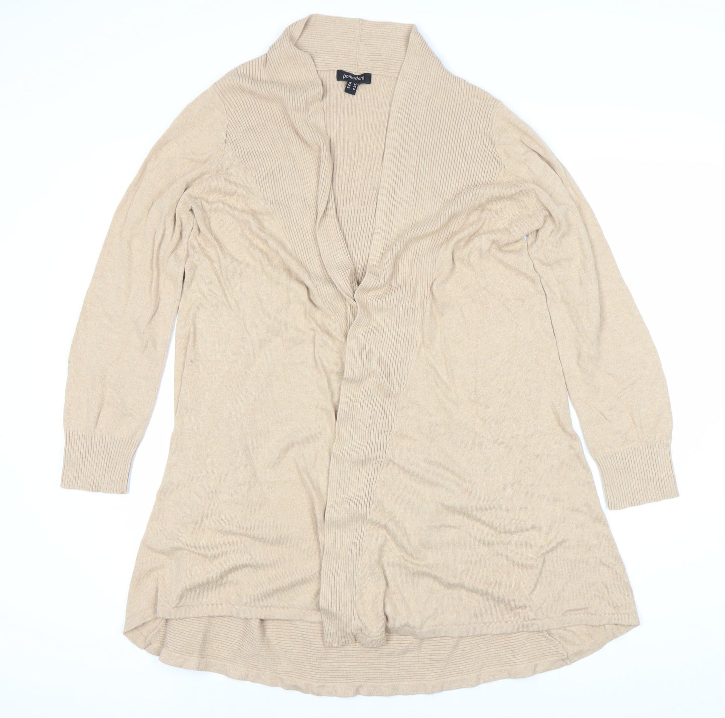 Womens UK Size 14 Pomodoro Beige Cardigan Jumper