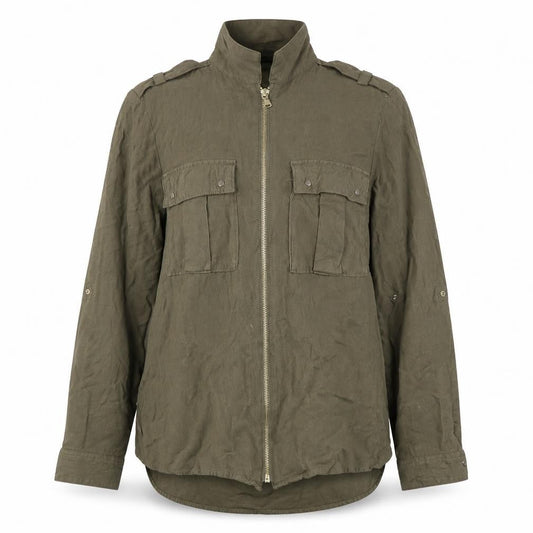 Womens UK Size 12 River Island Green Basic Jacket