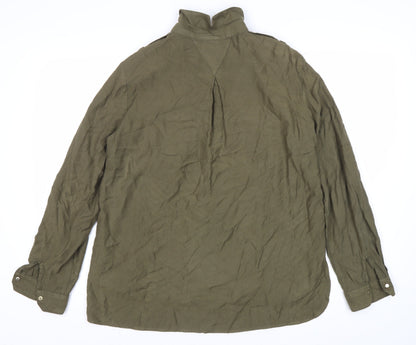 Womens UK Size 12 River Island Green Basic Jacket