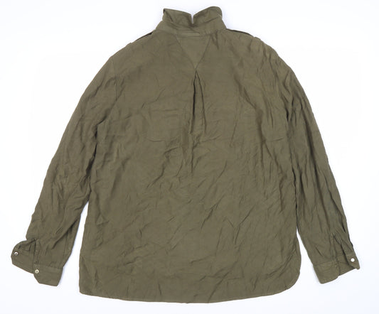 Womens UK Size 12 River Island Green Basic Jacket