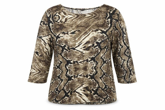 Womens UK Size 16 Saloos Brown Basic Blouse