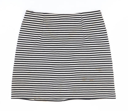 Marks and Spencer Women’s Black Stripe Pencil Skirt Size 12