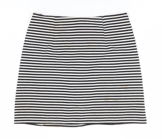 Marks and Spencer Women’s Black Stripe Pencil Skirt Size 12