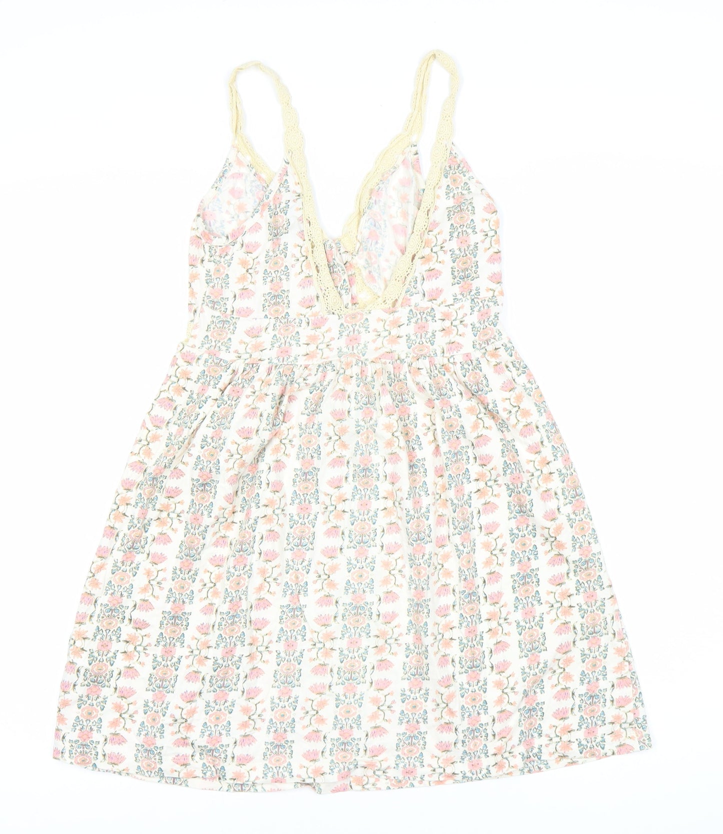 Topshop Women's Floral Strappy Dress Size 8
