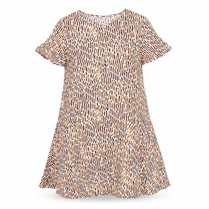 Weekday Women's Multicoloured Animal Print Shift Dress S