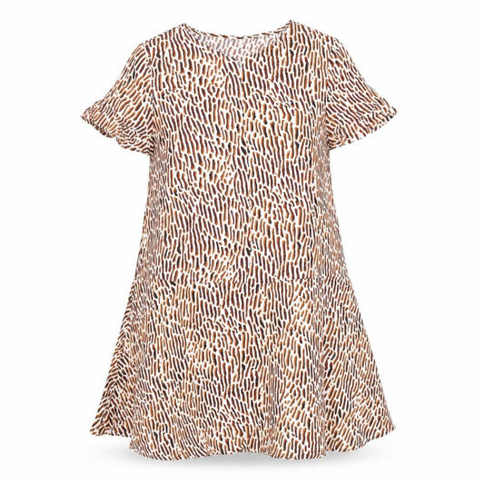 Weekday Women's Multicoloured Animal Print Shift Dress S