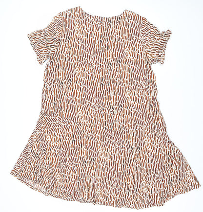 Weekday Women's Multicoloured Animal Print Shift Dress S