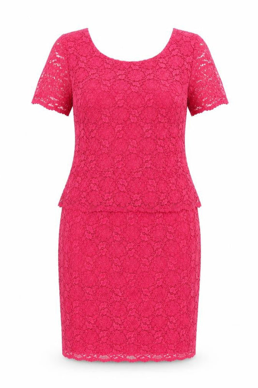 Front view of Kaliko Women's Red Bodycon Dress, size 18