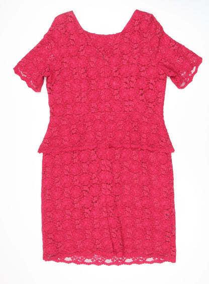 Kaliko Women's Red Bodycon Dress Size 18