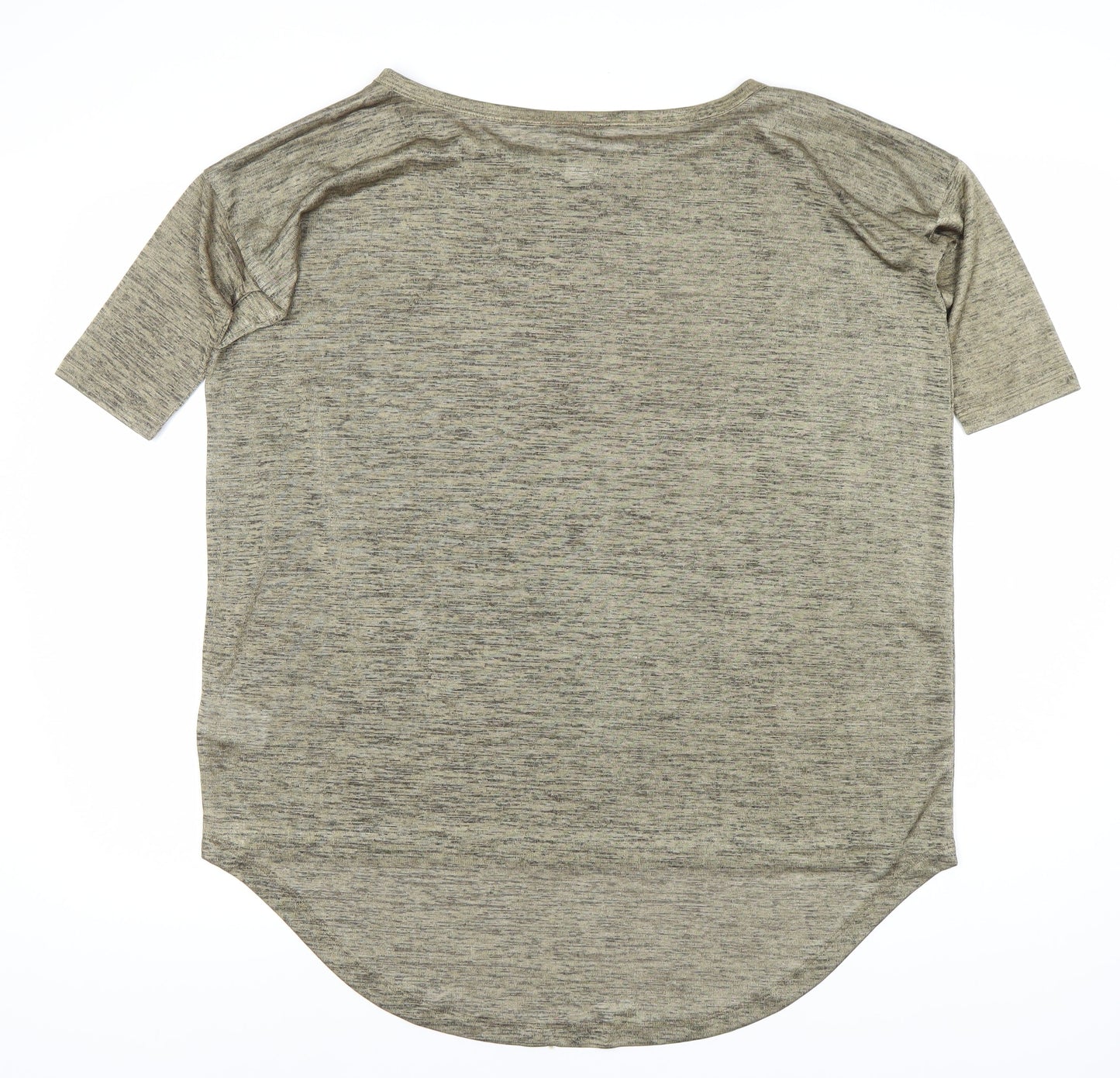 Womens UK Size 2XS H&M Brown Basic T-Shirt