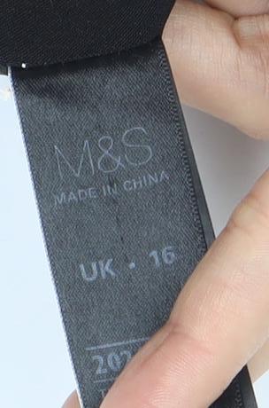 Marks and Spencer Women's Black Trumpet Skirt Size 16