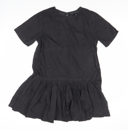 ASOS Women's Black Shift Dress Size 12 Casual