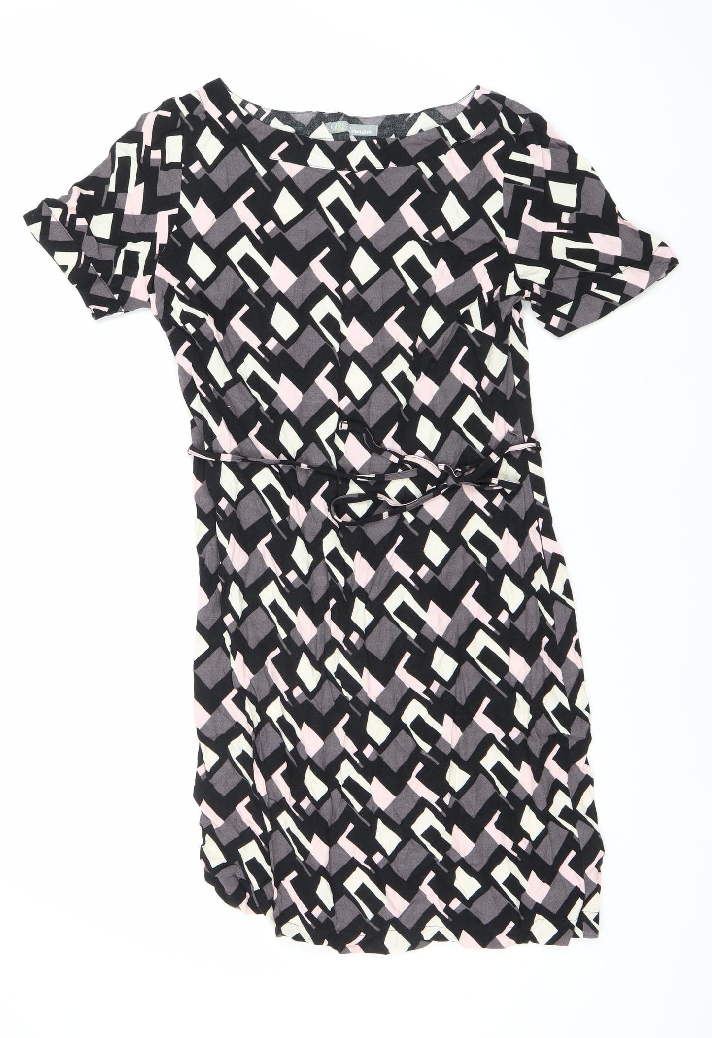 Marks and Spencer Multicoloured Geometric Dress Size 12