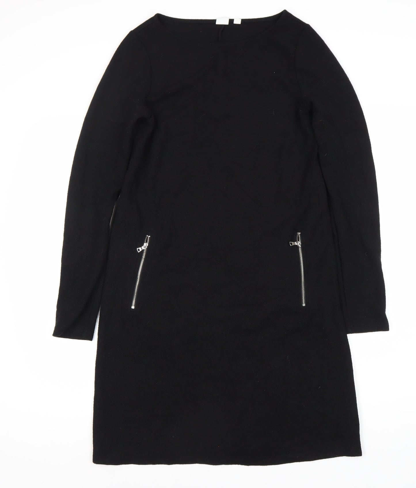 GAP Women's Black Shift Dress, Size S Tall, Long Sleeve