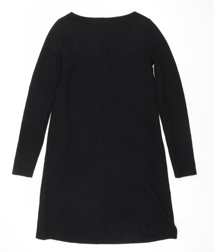 GAP Women's Black Shift Dress, Size S Tall, Long Sleeve
