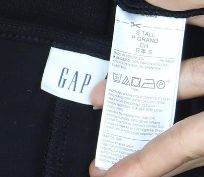 GAP Women's Black Shift Dress, Size S Tall, Long Sleeve