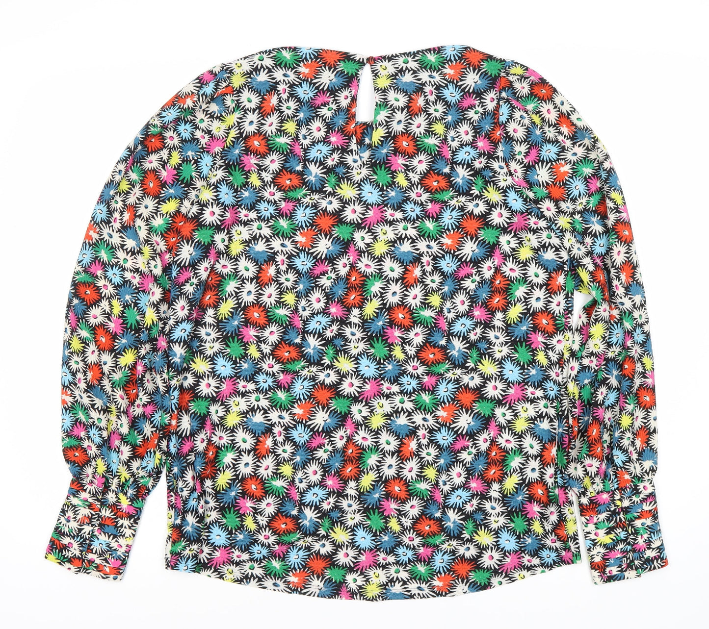 Womens UK Size 12 NEXT Multicoloured Basic Blouse