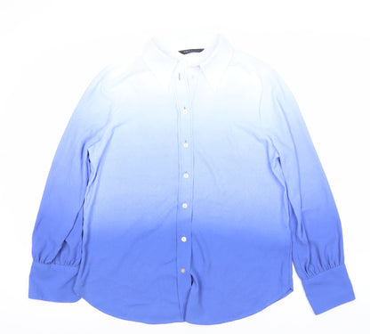 Womens UK Size UK 12 Marks and Spencer Blue  Button-Up