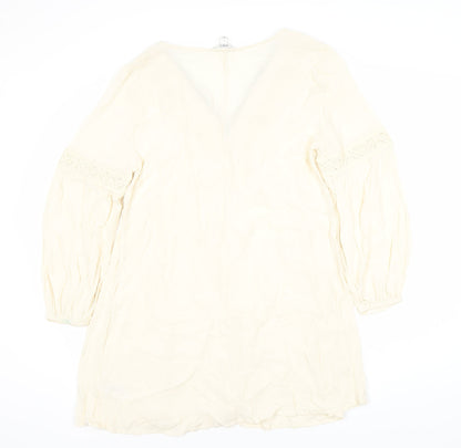 Marks and Spencer Women's Ivory Long Sleeve Dress