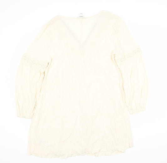 Marks and Spencer Women's Ivory Long Sleeve Dress
