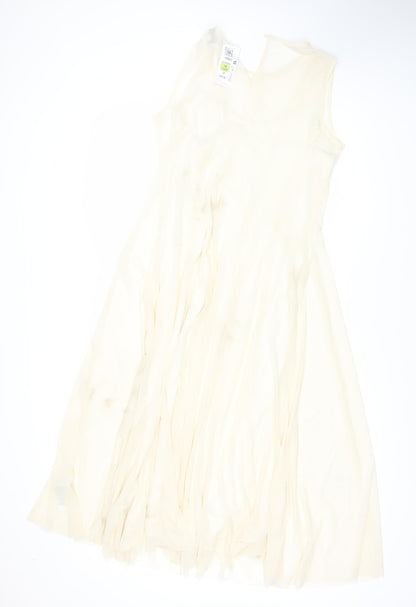 Marks and Spencer Women's Ivory Dress, Size 12, Sleeveless