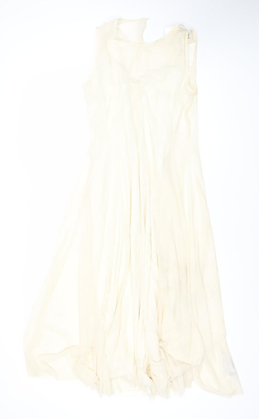 Marks and Spencer Women's Ivory Dress, Size 12, Sleeveless