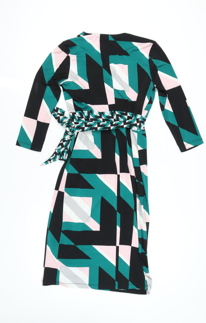 Principles Women's Multicoloured Wrap Dress, Size 12