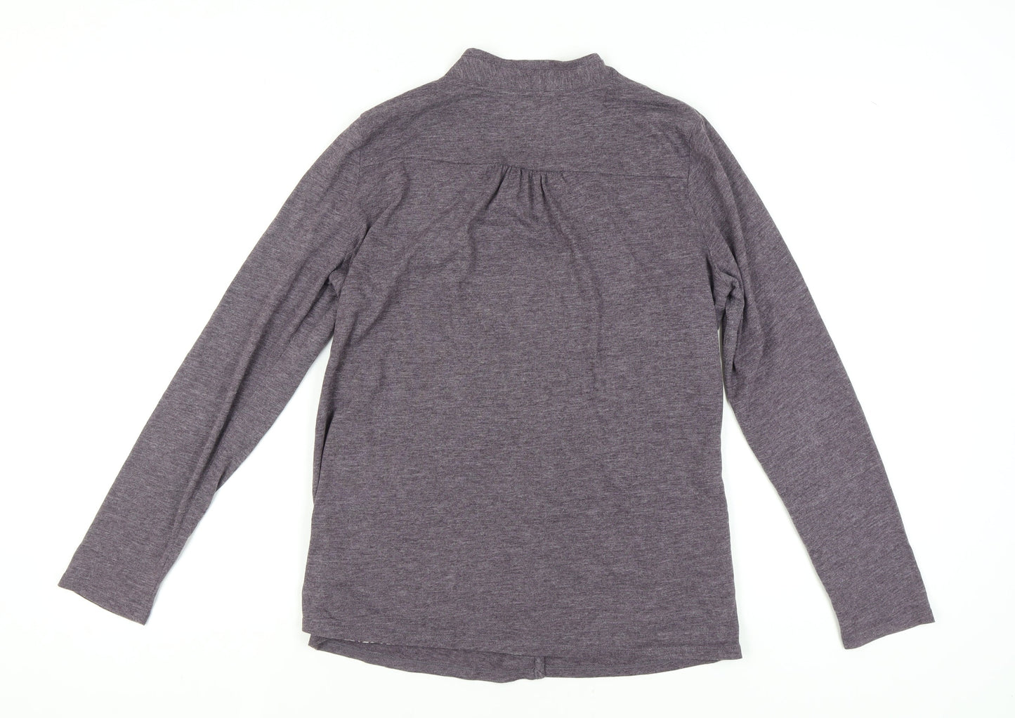 Marks and Spencer Women's Purple Blouse-Cardigan Long Sleeve Top