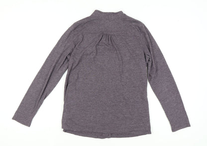 Marks and Spencer Women's Purple Blouse-Cardigan Long Sleeve Top