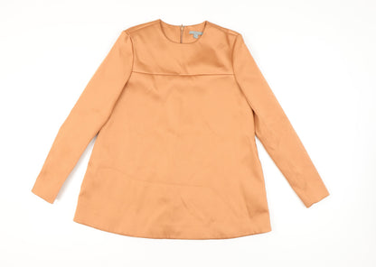Womens UK Size 6 COS Brown Basic Blouse