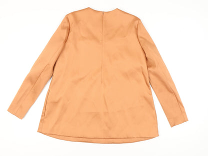 Womens UK Size 6 COS Brown Basic Blouse